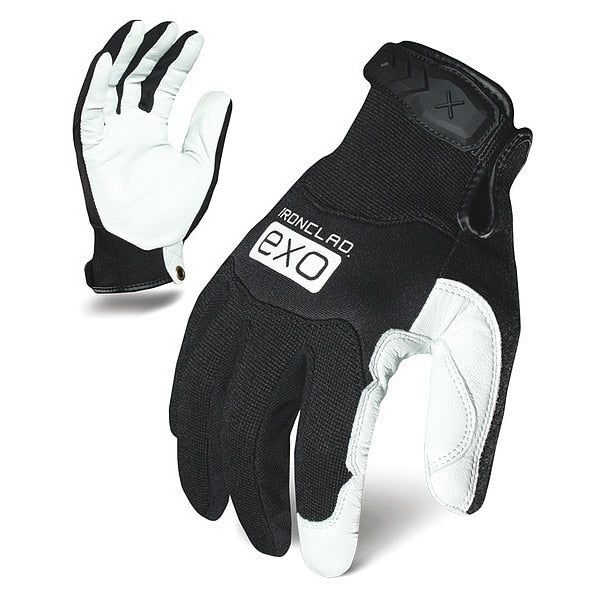 Mechanics Gloves, S, Black/White, Single Layer, Spandex, Neoprene
