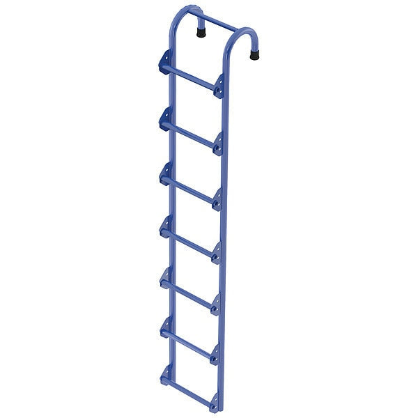 Storage Tank Ladder, Steel, Powder Coated Finish