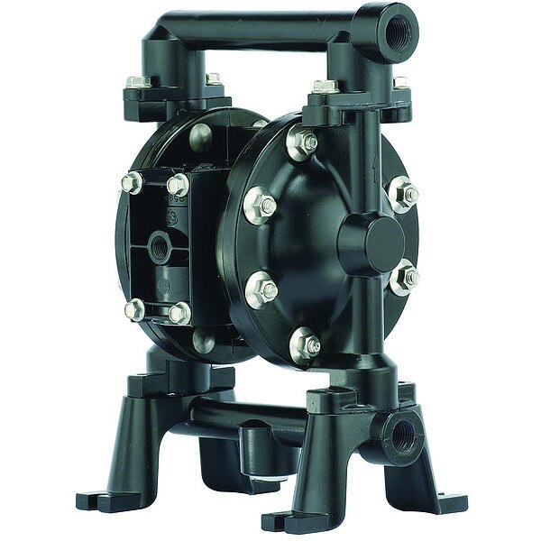 Double Diaphragm Pump, Aluminum, Air Operated, Nitrile, 12 GPM