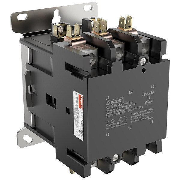 DefPurposeMagContactor, 208/240VAC, 3P, 90A