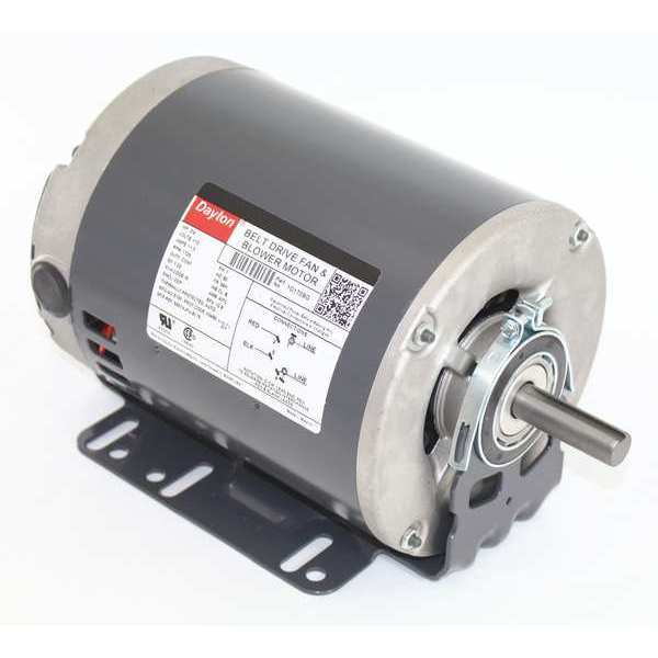 Split-Phase Belt Drive Motor, 3/4 HP, 56H Frame, 115V AC Voltage, 1,725 Nameplate RPM