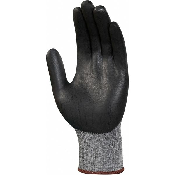 Foam Nitrile Coated Gloves, Palm Coverage, Black, S, PR