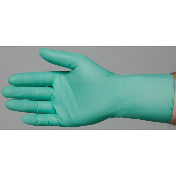 Disposable Gloves, Neoprene, Powder Free, Green, S, 100 PK