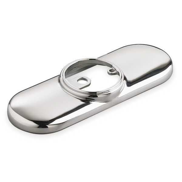 Deck Plate, 1 Hole, Chrome Finish, Brass