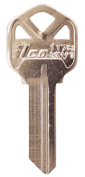 Key Blank, Brass, Type KW1, PK10