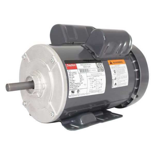 Capacitor-Start/Run General Purpose Motor, 2 HP, 115/208-230V AC Voltage, 56H Frame