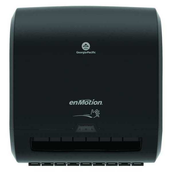 enMotion 8 in Automated Touchless Paper Towel Dispenser, Motion Activated, Wall Mount, Black