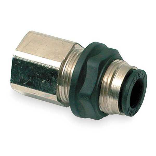 F BulkheadConn.1/4ODx1/8NPT Thread, PK10