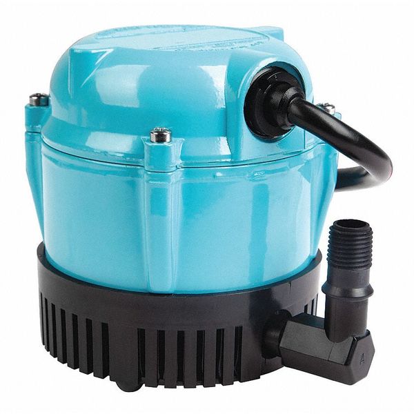 Submersible Pump, 1.1 A 115 Volt, 1/200 HP, 170 GPH, 6 ft cord, blue