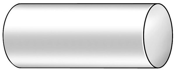 Green Cast Nylon 6 Rod Stock 3 ft. L, 2-3/4
