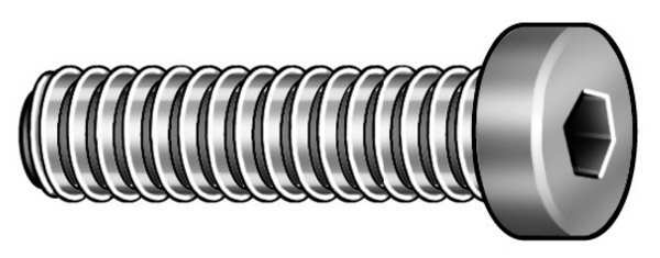 #10-32 Socket Head Cap Screw, Black Oxide Steel, 5/8 in Length, 100 PK