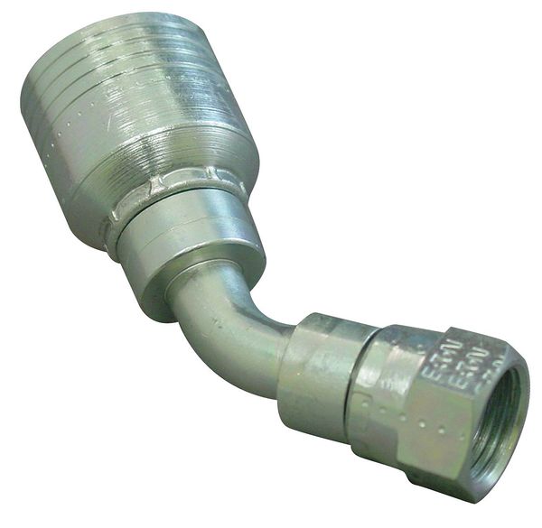 Hydraulic Hose Fitting, 45deg Elbow Shape