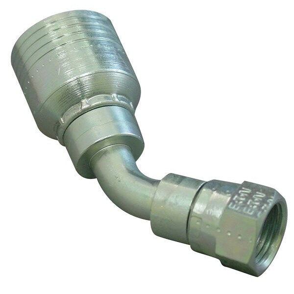 Hydraulic Hose Fitting, 45deg Elbow Shape