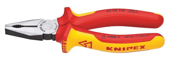 6 1/4 in Linemans Plier, Steel