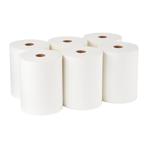 Dry Wipe Roll, White, Roll, Airlaid, 6 PK, Various Wipes, Various