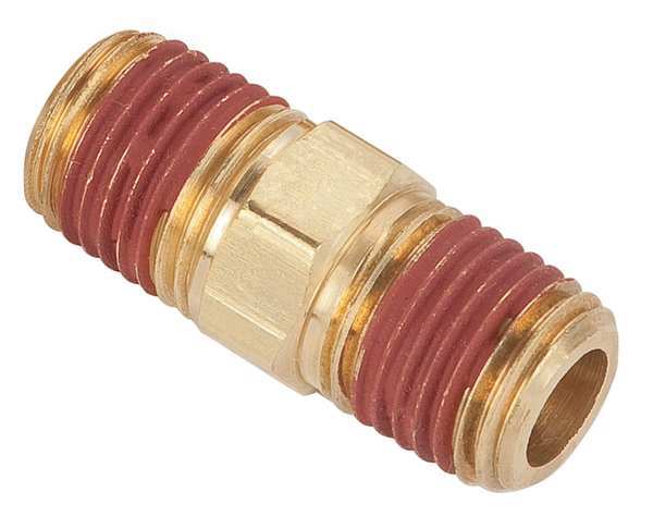 Brass Hex Nipple, MNPT, 1/8