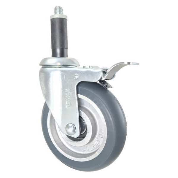 Swivel Stem Caster, w/Brake, Total Lock, 5