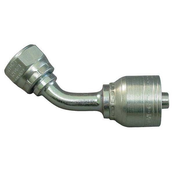 Hydraulic Hose Fitting, 45deg Elbow Shape