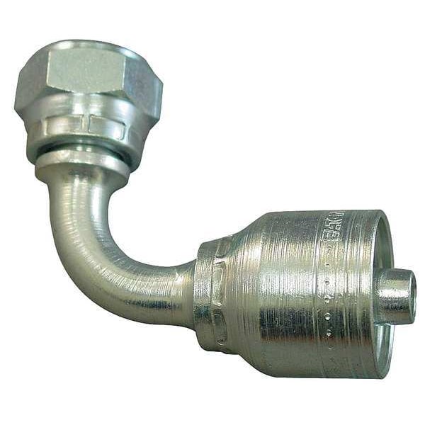 Hydraulic Hose Fitting, 90deg Elbow Shape