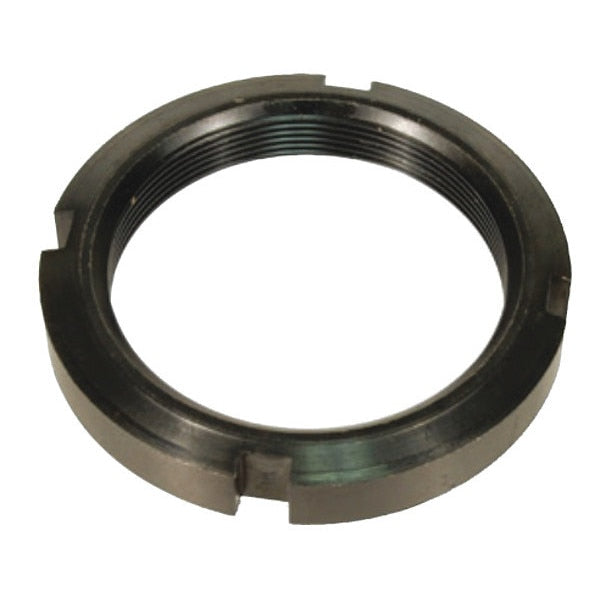 Knurled Round Nut, w/Flats, #2-56 Sz, Steel