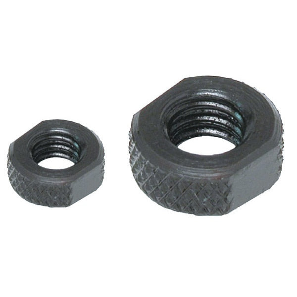 Hex Nut, #6-32, Steel, Black Oxide, 7/64 in Ht