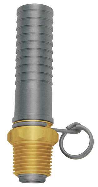 Swivel Hose Adapt, Brass, 1/2MNPT, 3-7/8 L