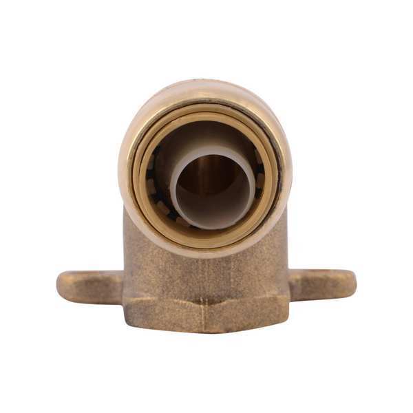 DZR Brass 90 Degree Female Hy-Ear Elbow, 1/2 in Tube Size