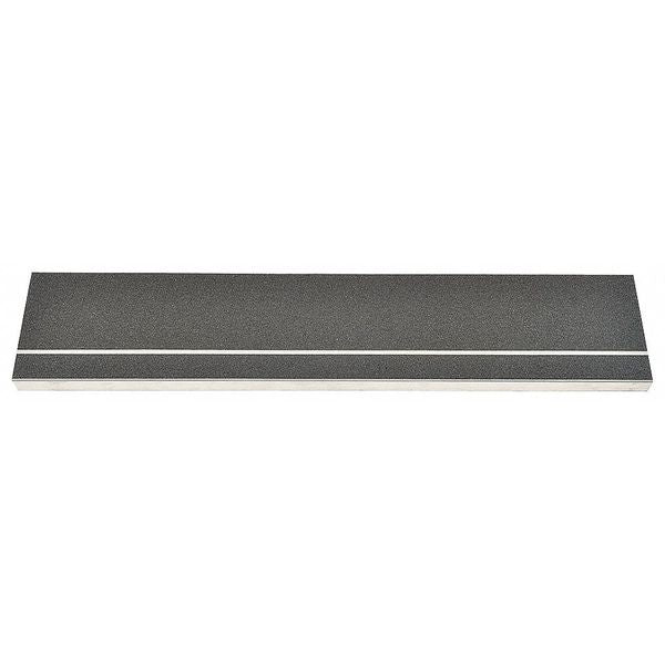 Stair Tread Cover, Black, 54in W, Alum