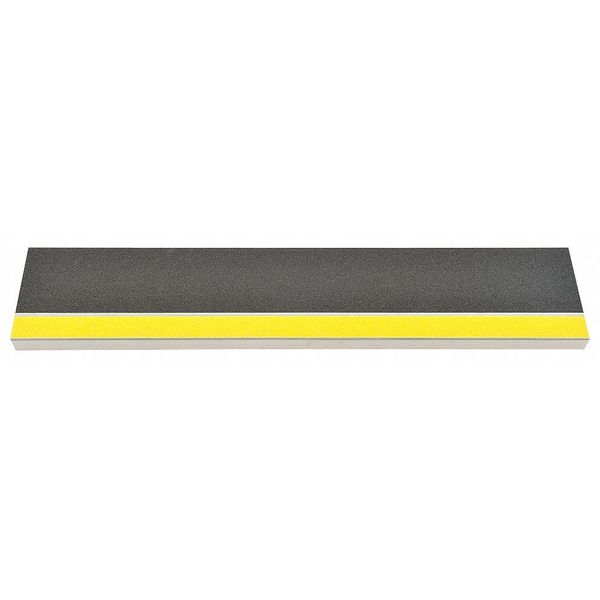 Stair Tread Cover, Black, 42in W, Aluminum