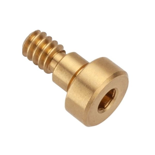 Shoulder Screw, 2A Thr Sz, 3/16 Thr Lg, 1/8 in Shoulder Lg, Brass
