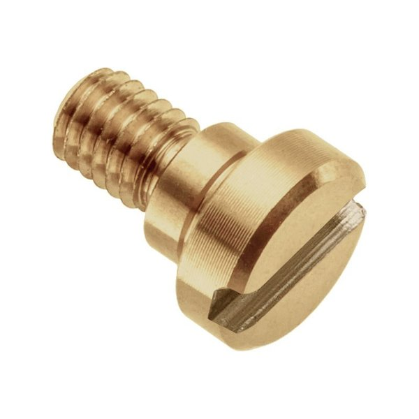 Shoulder Screw, 2A Thr Sz, 1/4 in Thr Lg, 1/8 in Shoulder Lg, Brass
