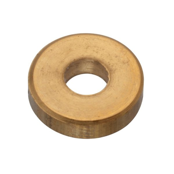 Flat Washer, Fits Bolt Size #4 , Brass Plain Finish