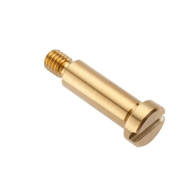 Shoulder Screw, 2A Thr Sz, 5/32 Thr Lg, 3/8 in Shoulder Lg, Brass