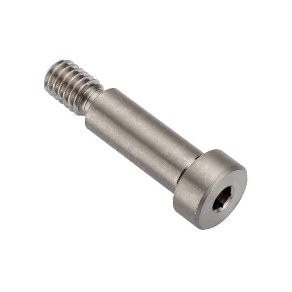 Shoulder Screw, 6g Thr Sz, 5mm Thr Lg, 25 mm Shoulder Lg, Stainless Steel