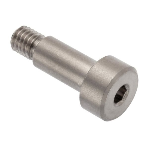 Shoulder Screw, 6g Thr Sz, 6mm Thr Lg, 12 mm Shoulder Lg, 18-8 Stainless Steel