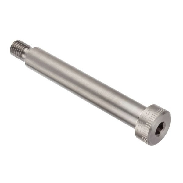 Shoulder Screw, M12x1.75 mm Thr Sz, 18mm Thr Lg, 100 mm Shoulder Lg, 18-8 Stainless Steel