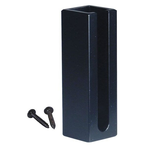 Wall Mount Receiver, 3 1/4 in H, Black