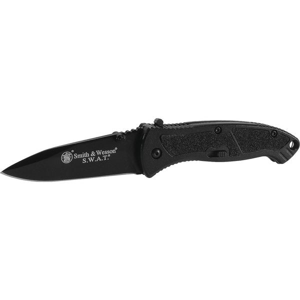 Folding Knife, Fine, DropPoint, Blk, 3-1/4In