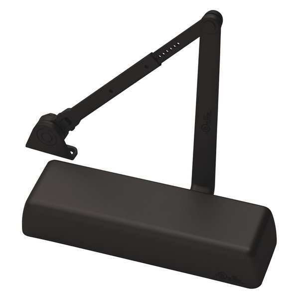 Manual Hydraulic Norton 410 Door Closer Heavy Duty Interior and Exterior, Dark Bronze