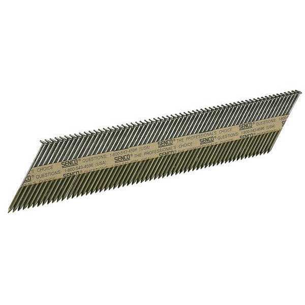 Collated Framing Nail, 2-3/8 in L, Bright, Clipped Head, 34 Degrees, 2500 PK
