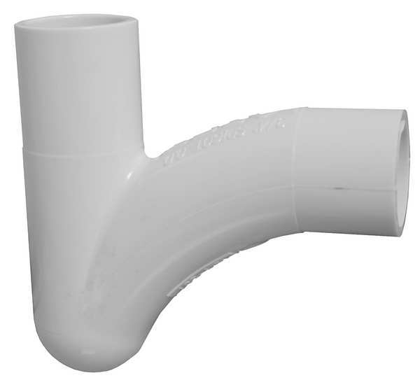 PVC, White Finish, HVAC P-Trap