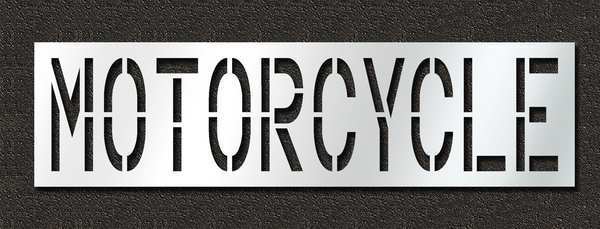 Pavement Stencil, Motorcycle, 24 in