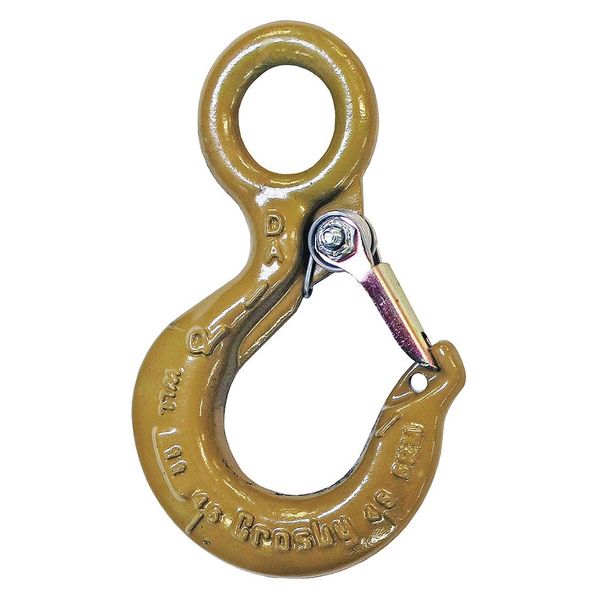 Eye Hook, Alloy Steel, 4000 lb., Gold