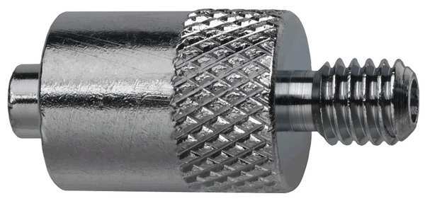 Male Luer to 10-32 Male, Plated Brass Silver