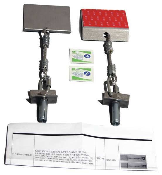 Adhesive Plate Assembly, Floor Bracket