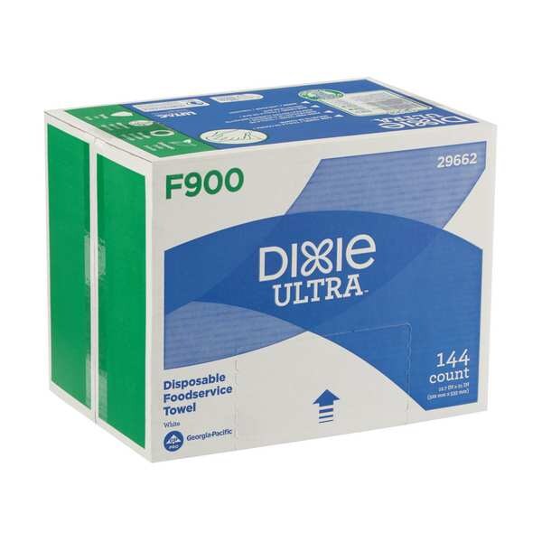 Dry Wipe, White, Flax, 144 Wipes, 12 3/4 in x 21 in