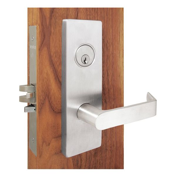 Mortise Cylinder, Satin Chrome, Brass