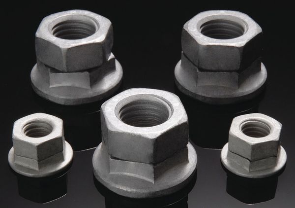 2-Piece Wedge Lock Nut, M12-1.75, Steel, Class 10, Zinc Plated, 17 1/2 mm Ht, 50 PK
