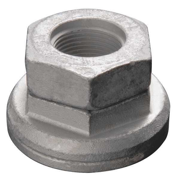 M22-1.50 Zinc Plated Finish Carbon Steel Safety Wheel Lock Nut, 10 pk.