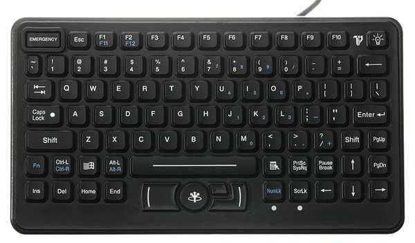 Keyboard, Fully Sealed Rugged, Black